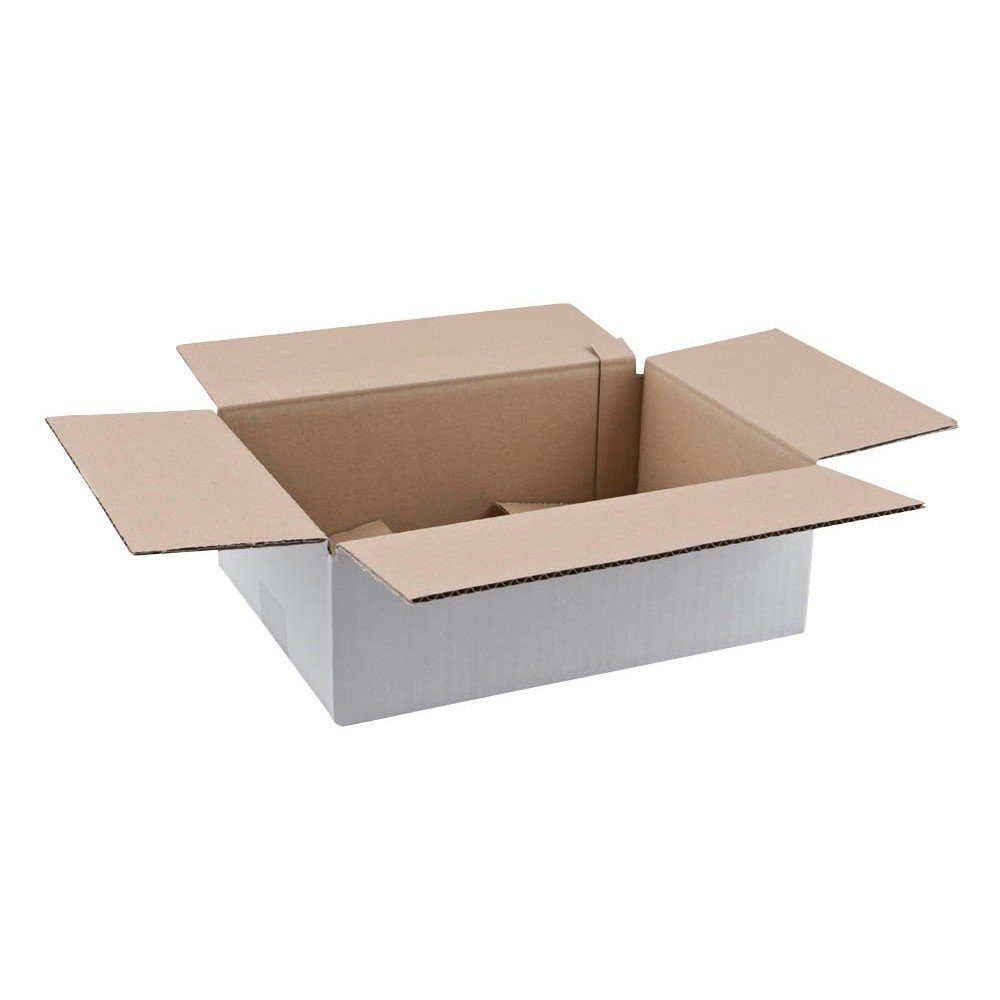 Nestler Versandkarton 20 Versandkartons 1-wellig 31,5x22,5x11,7cm weiß
