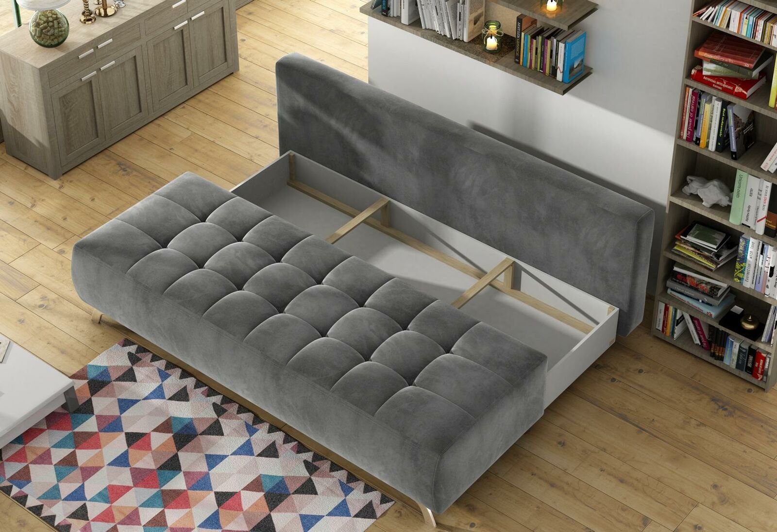 JVmoebel Sofa, Mit Bettfunktion