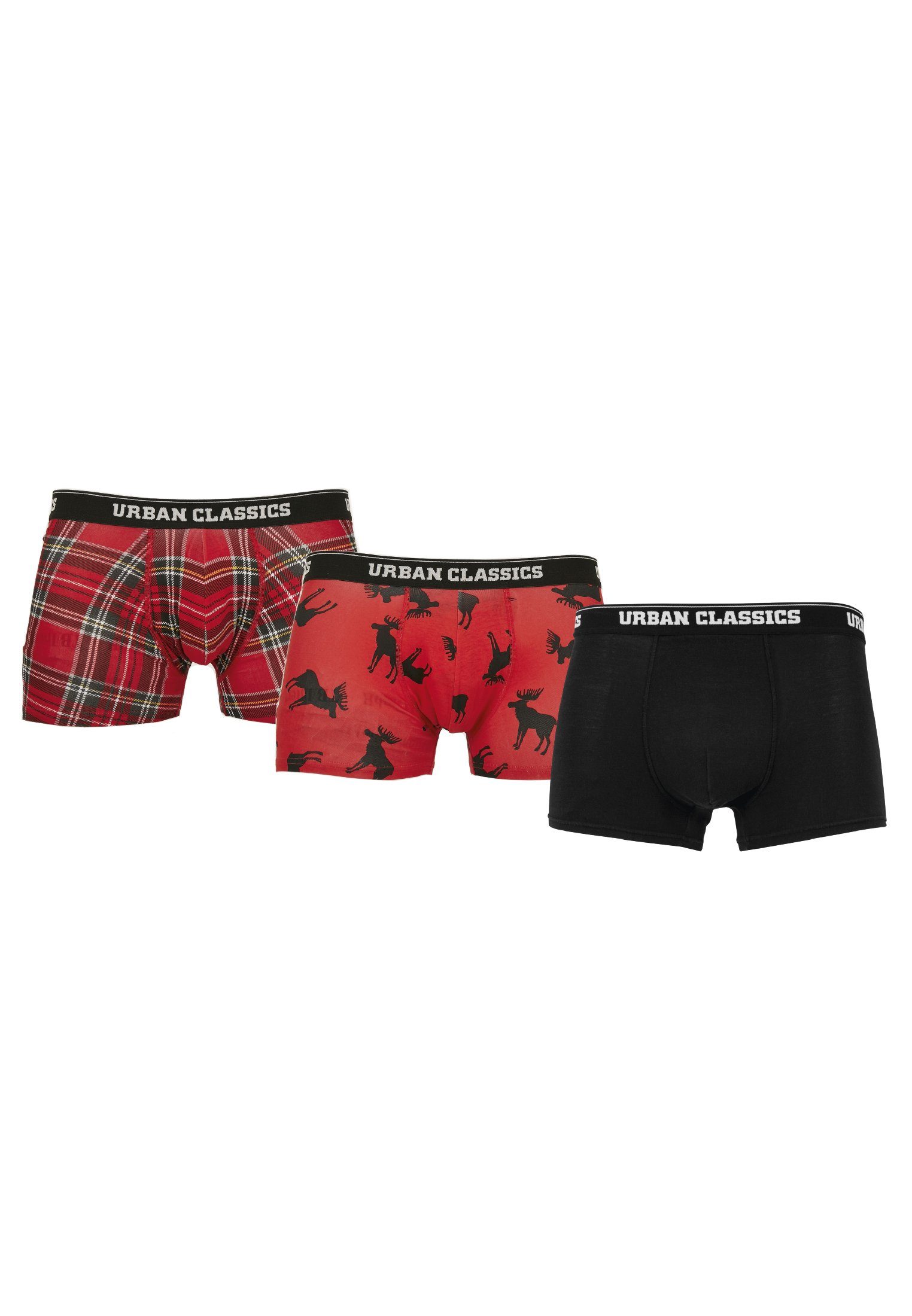 Urban CLASSICS Boxer Boxershorts Shorts URBAN 3-Pack Männer Classics
