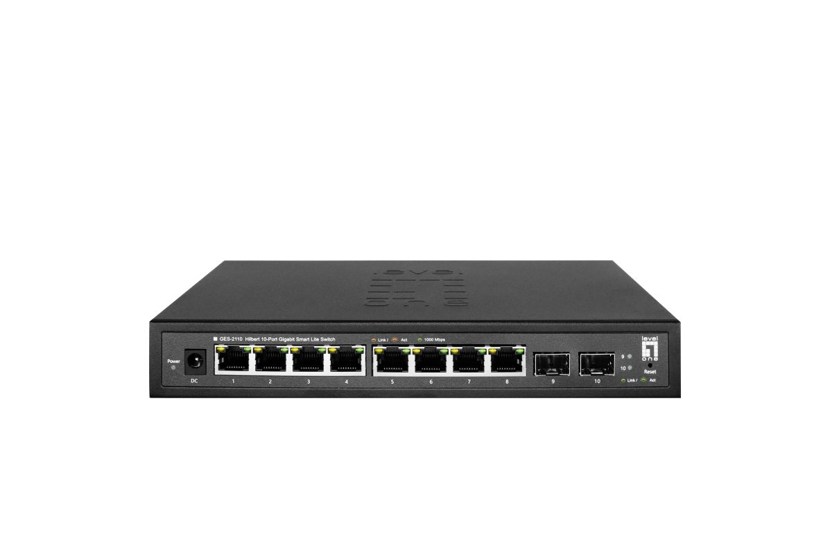 LevelOne GES-2110 Hilbert 8+2-Port Smart Lite Gigabit Switch Netzwerk-Switch
