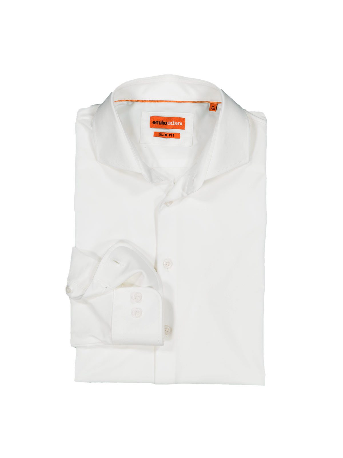 emilio adani Langarmhemd emilio adani Herren Funktions-Hemd Langarm, Reinweiss