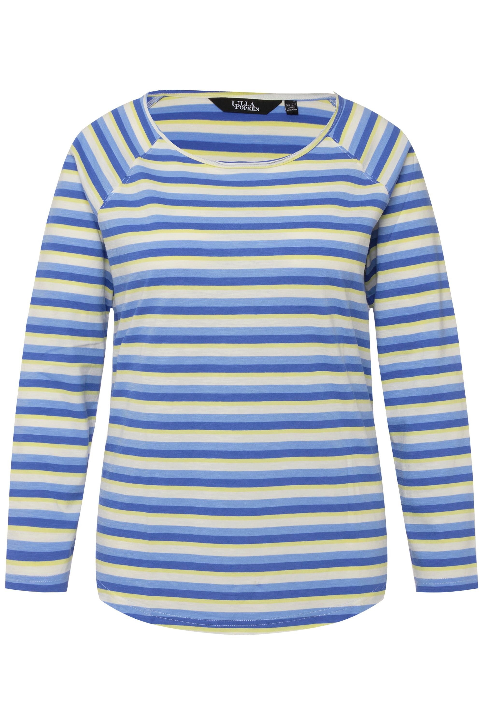Ulla Popken Longshirt Shirt Ringel A-Linie günstig online kaufen