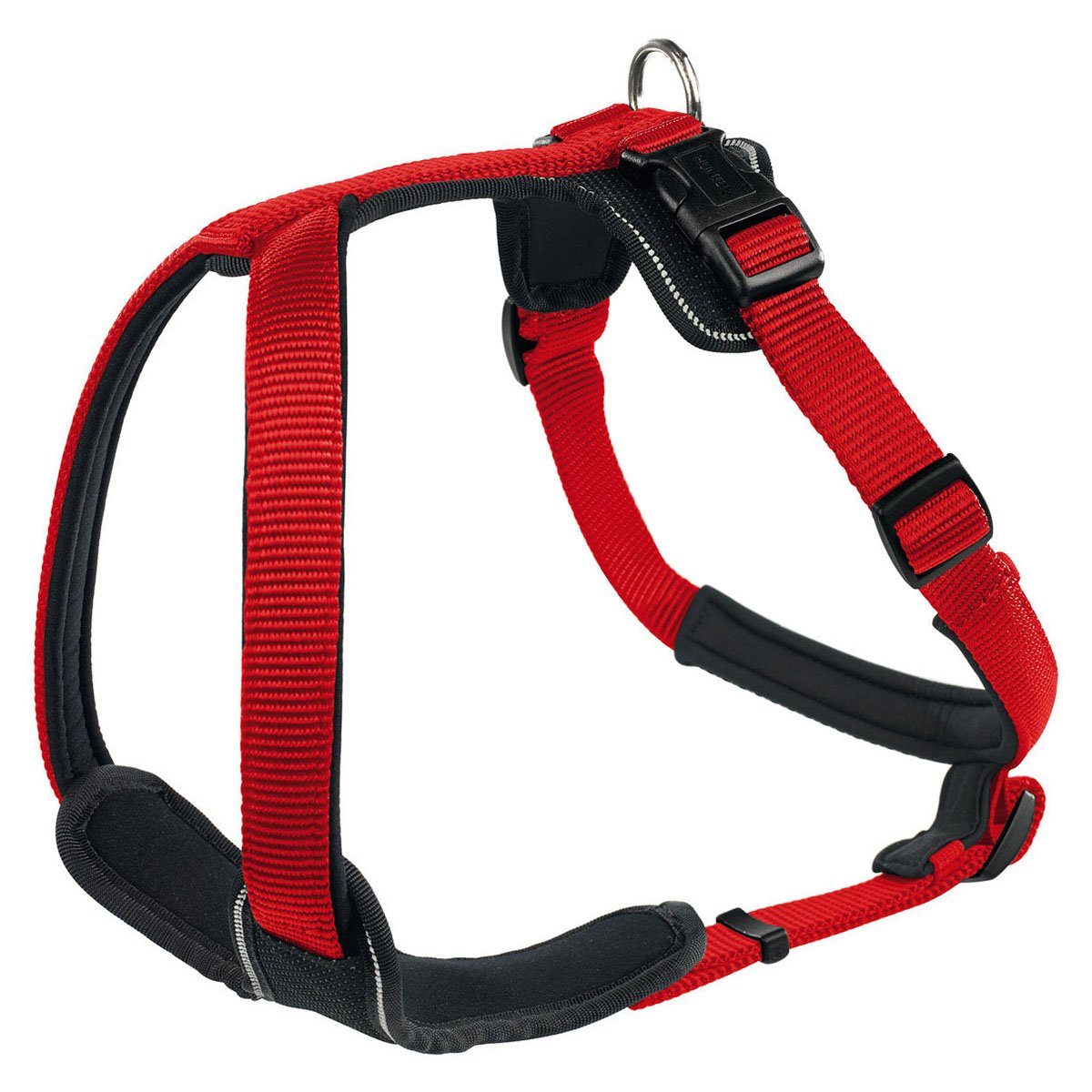 Hunter Tierbedarf Hunde-Geschirr Geschirr Neopren rot/schwarz