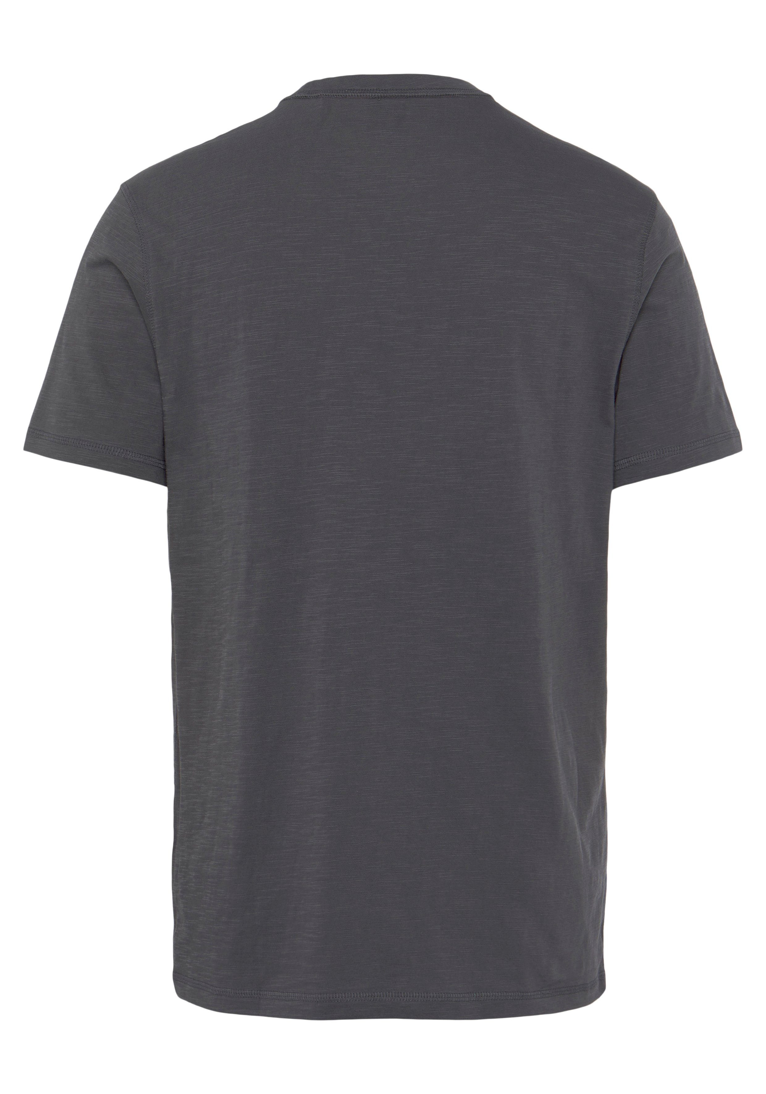 dark_grey (Packung) Tegood mit verziert ORANGE BOSS Overlock-Nähten T-Shirt