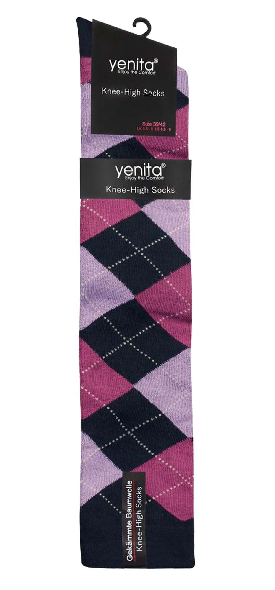 Yenita® Kniestrümpfe (3-Paar) in angenehmer Baumwollqualität