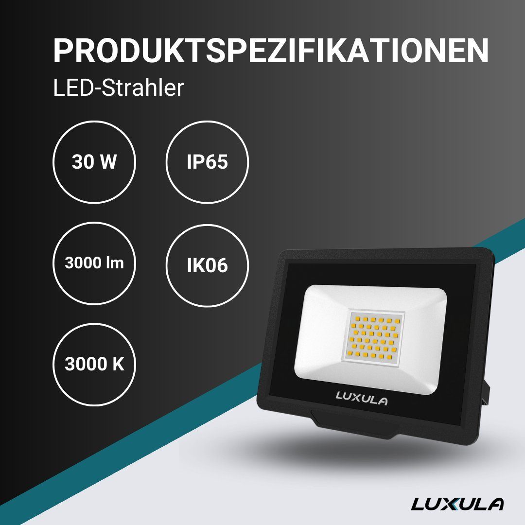 LUXULA LED Flutlichtstrahler LED-Fluter, 30 W, günstig online kaufen