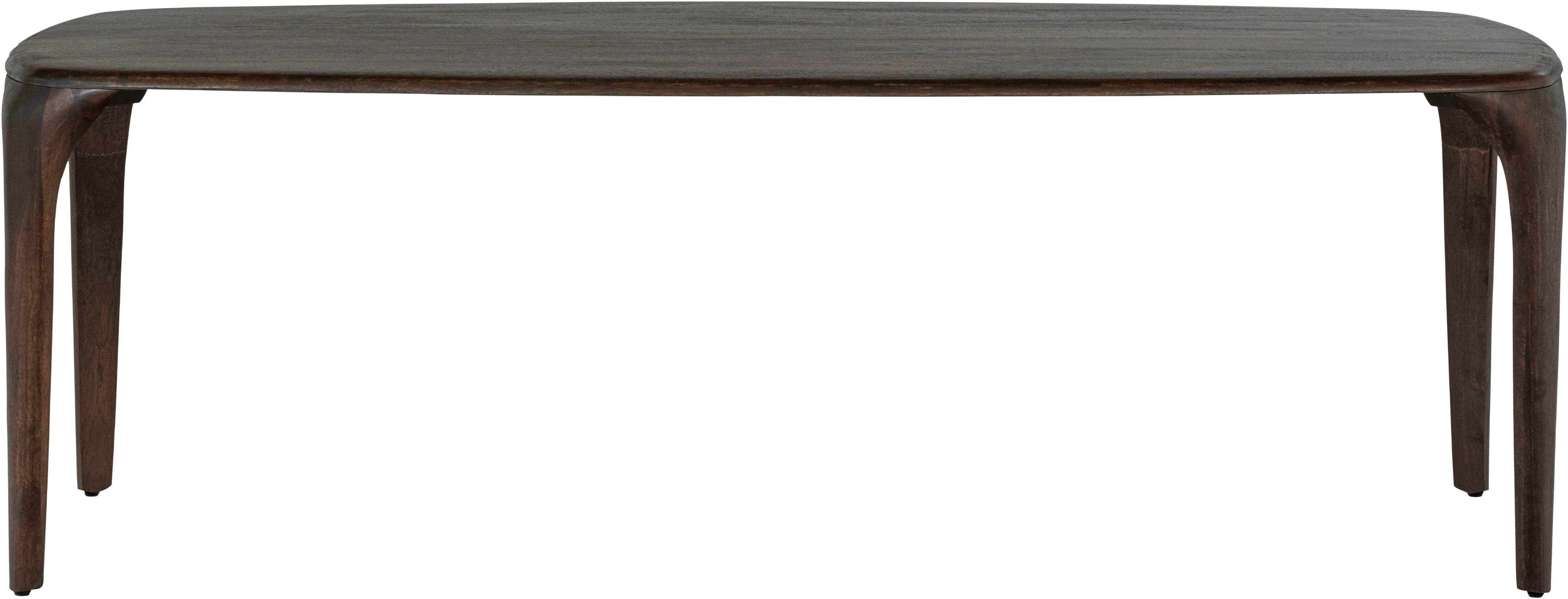 WOOOD Esstisch Fiore mit Massivmangoholz und organischem Form B 190 x T 95 x H 76 cm, Tragkraft 60–80 kg, einfach zu montieren, sichtbare Maserung