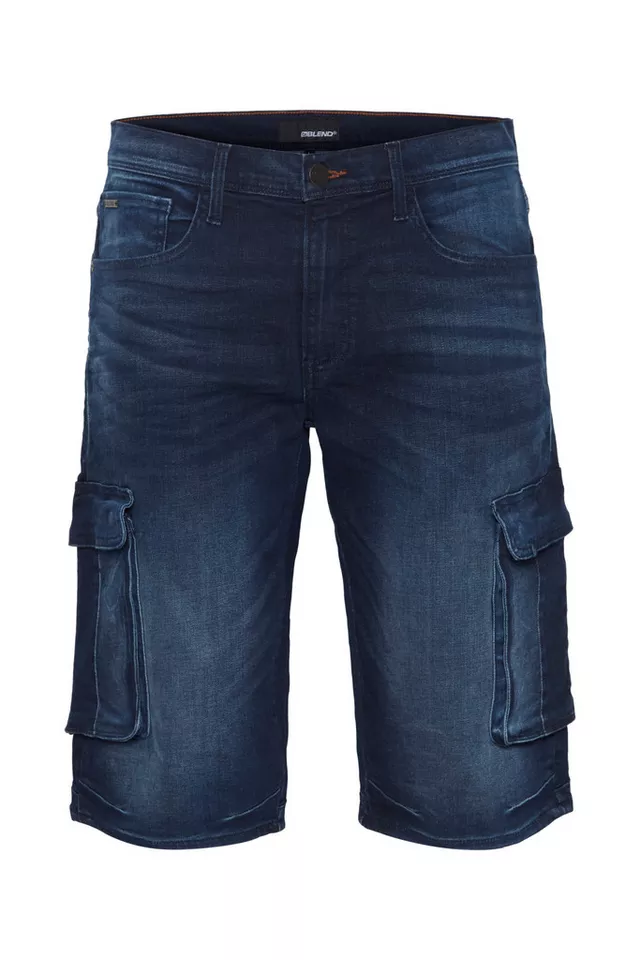 Blend 5-Pocket-Jeans BLEND JEANS TWISTER CARGO SHORTS dark blue 20713329.200292