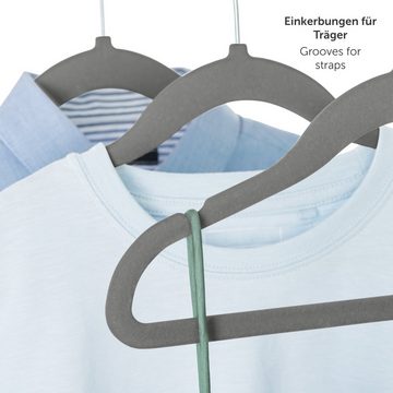Laleni Kleiderbügel für Kinder mit Samtbezug - rutschfest, (30-tlg), 360° drehbar