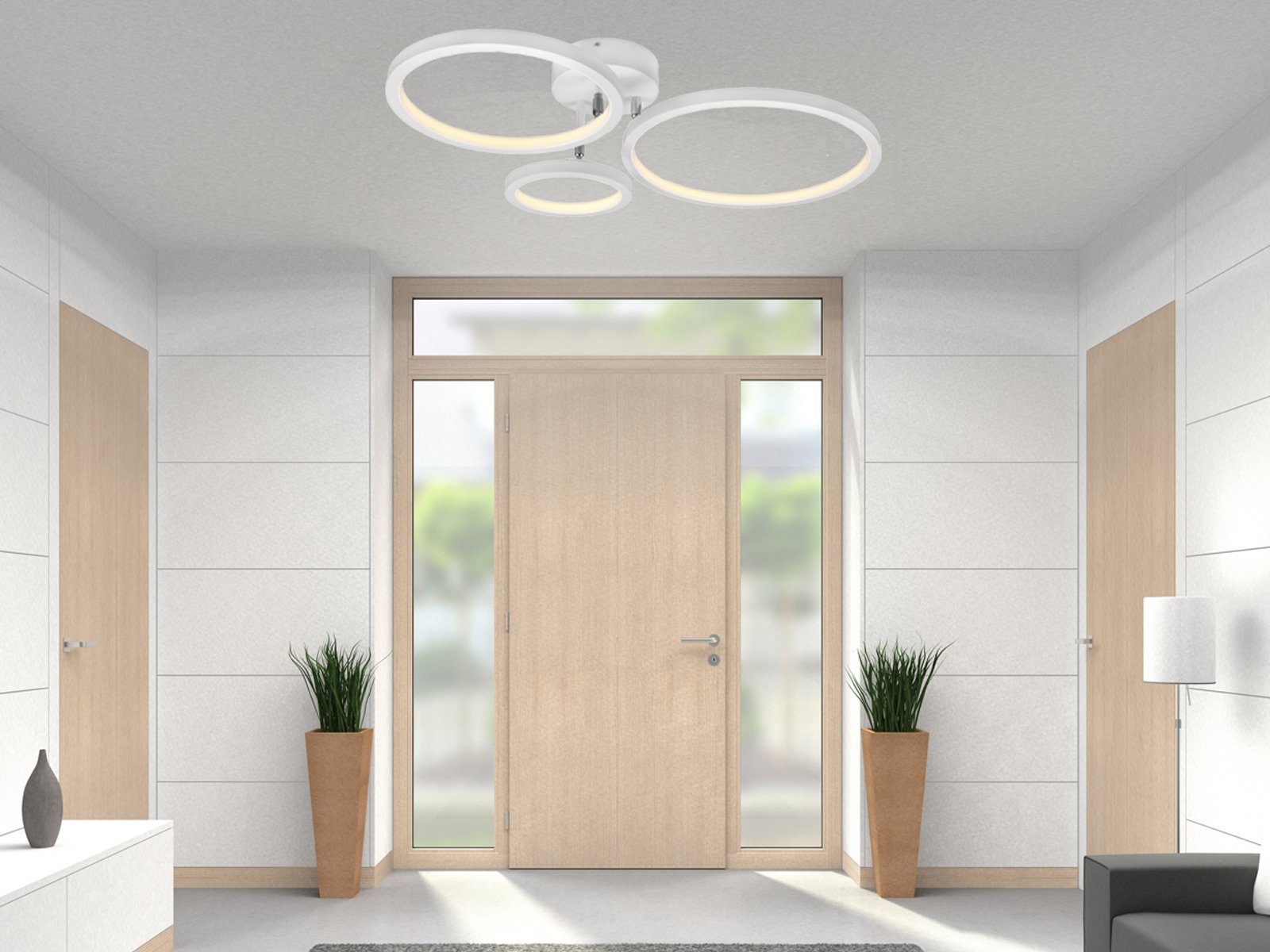 meineWunschleuchte LED Deckenleuchte, Dimmfunktion, LED fest günstig online kaufen