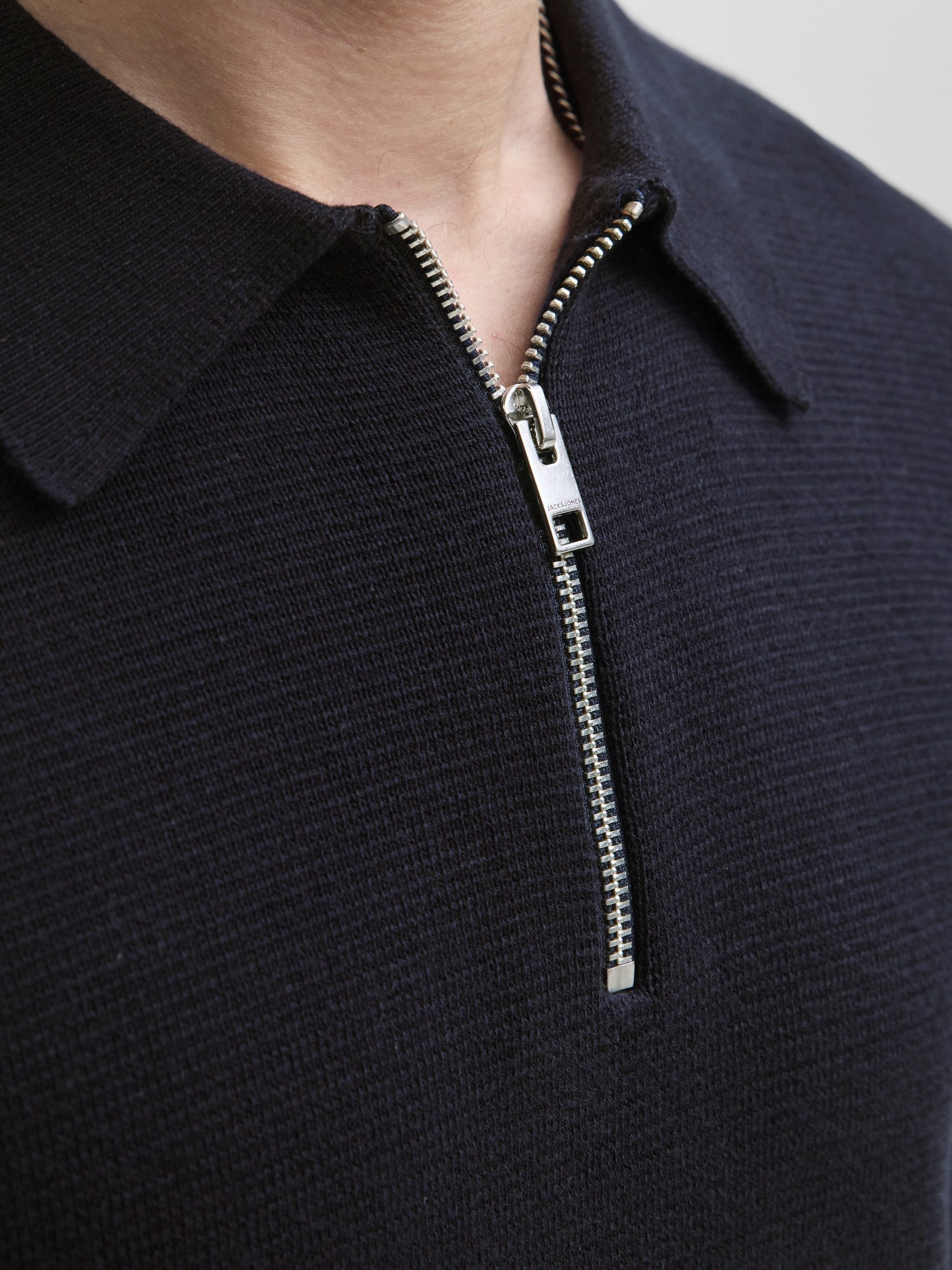 JDY Poloshirt JPRBLAMILANO STITCH KNIT ZIP POLO S