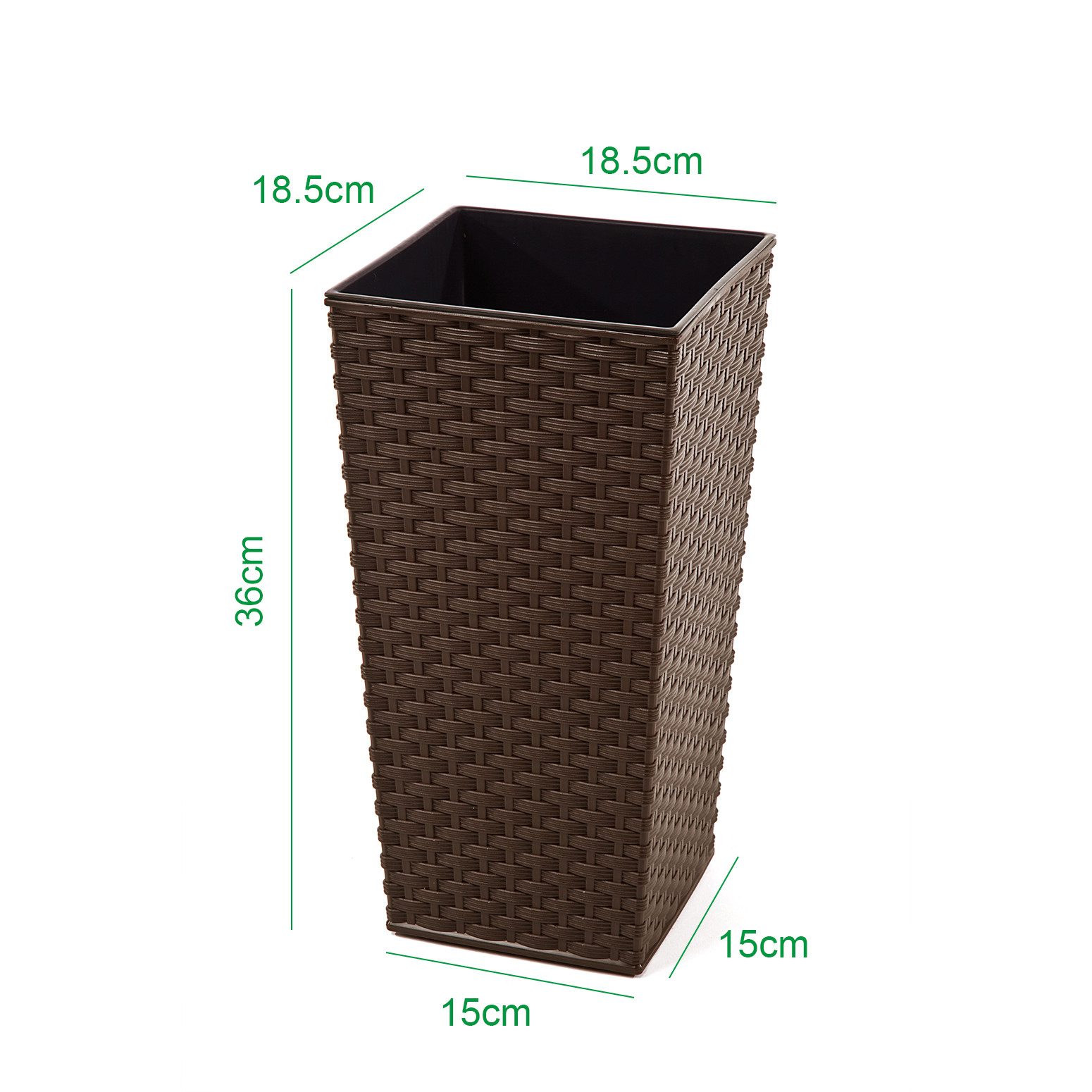 KAGM Pflanzkübel Blumenkübel Blumentopf in Rattan-Optik günstig online kaufen