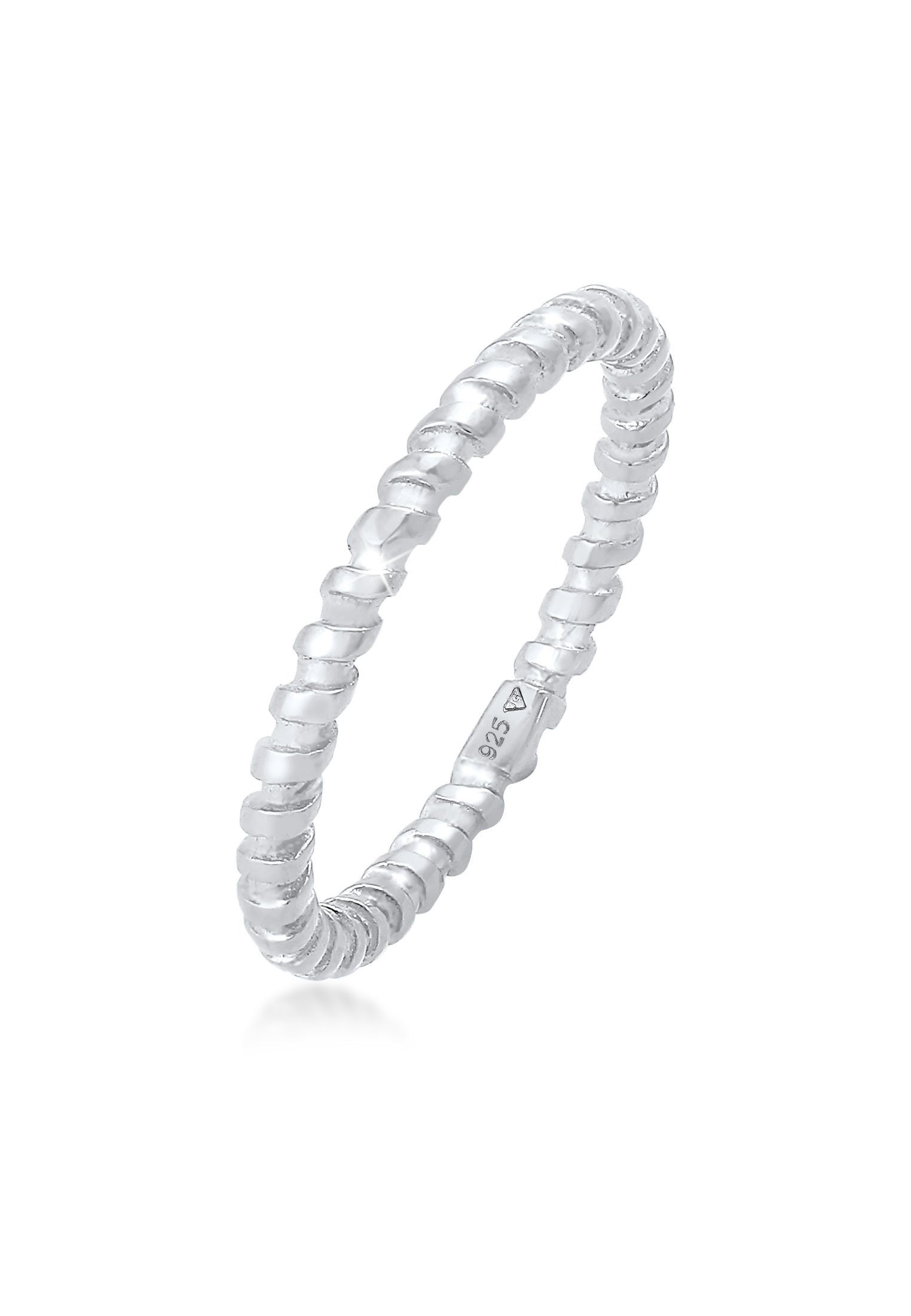 Elli Fingerring Gedreht Gewinde Stapelring 925 günstig online kaufen