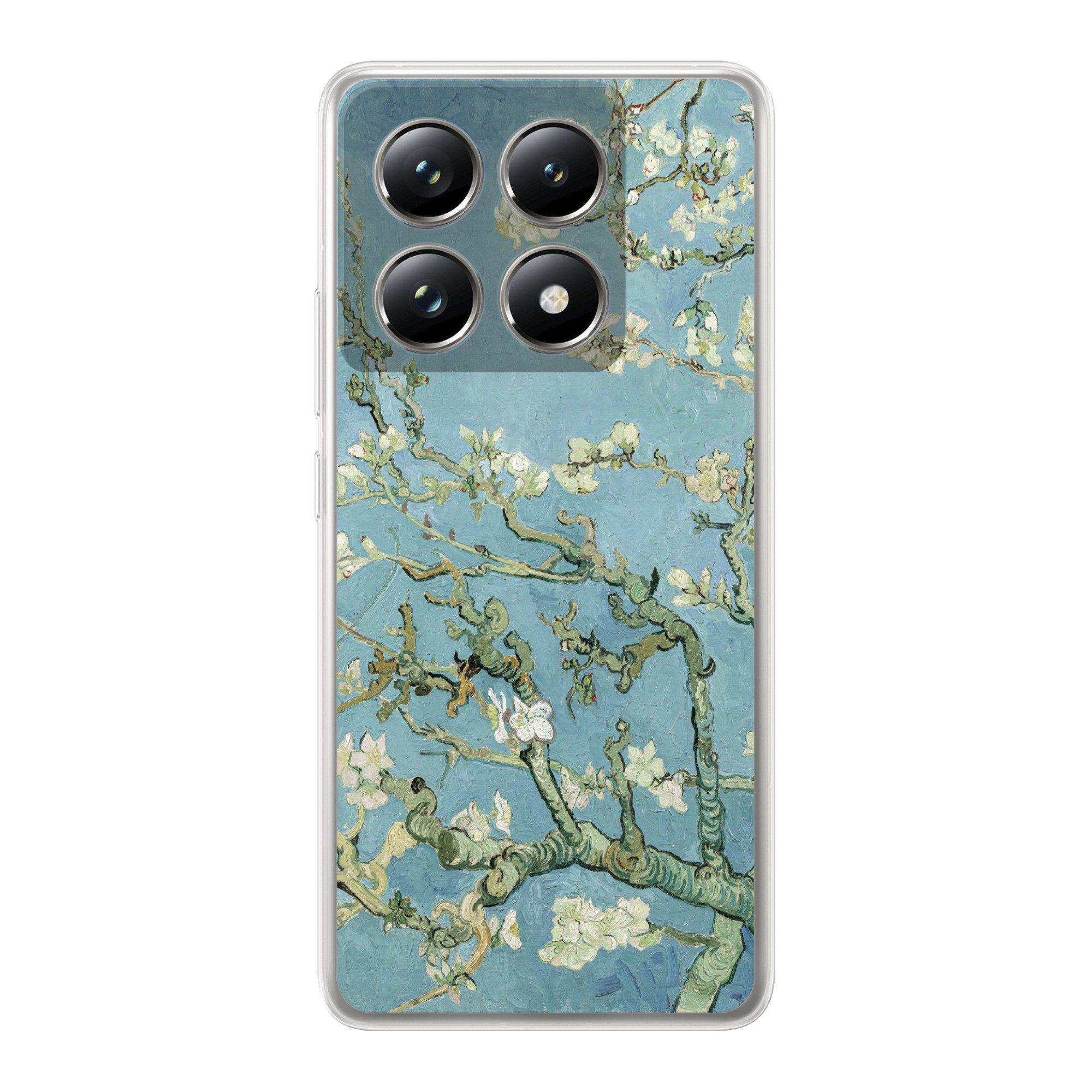 MuchoWow Handyhülle für Xiaomi 14T Pro Mandelblüte - Van Gogh - Kunst, Phone Case, Silikon, Schutzhülle Dünn