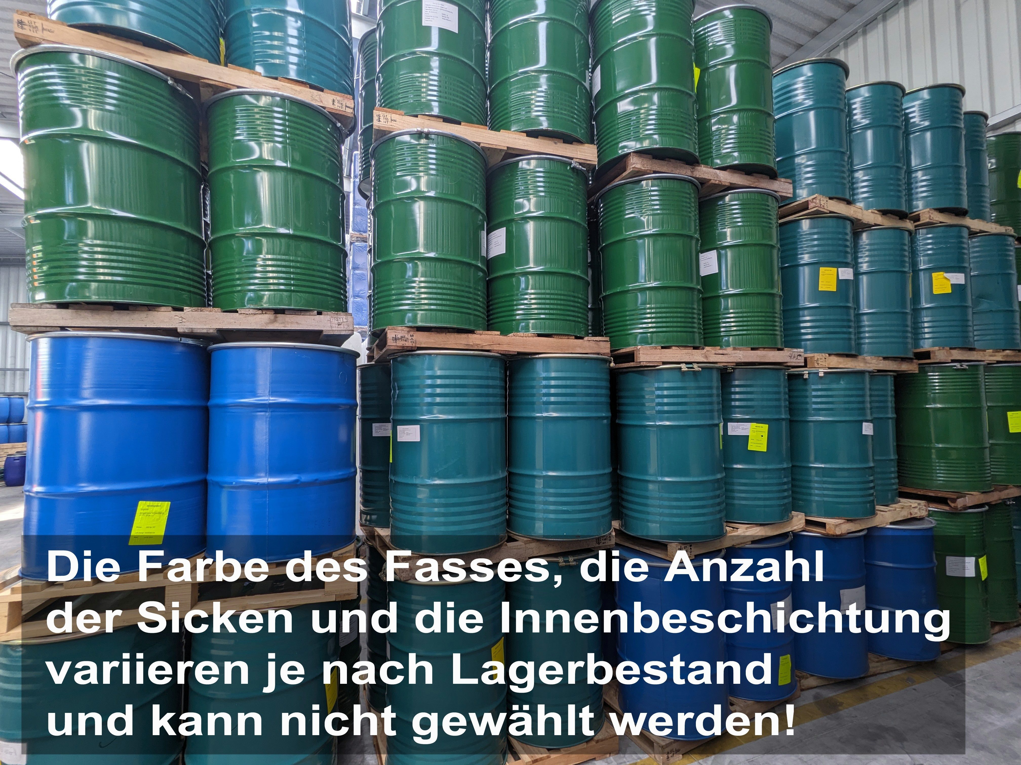 Plasteo Stehtisch 200 Liter Metallfass Tonne mit Deckel Stahlfass Ölfass Feuertonne, Ghettofass, Stehtisch, Blechfass, Feuertonne, Futtertonne, Holztonne – Bild 2 von 5