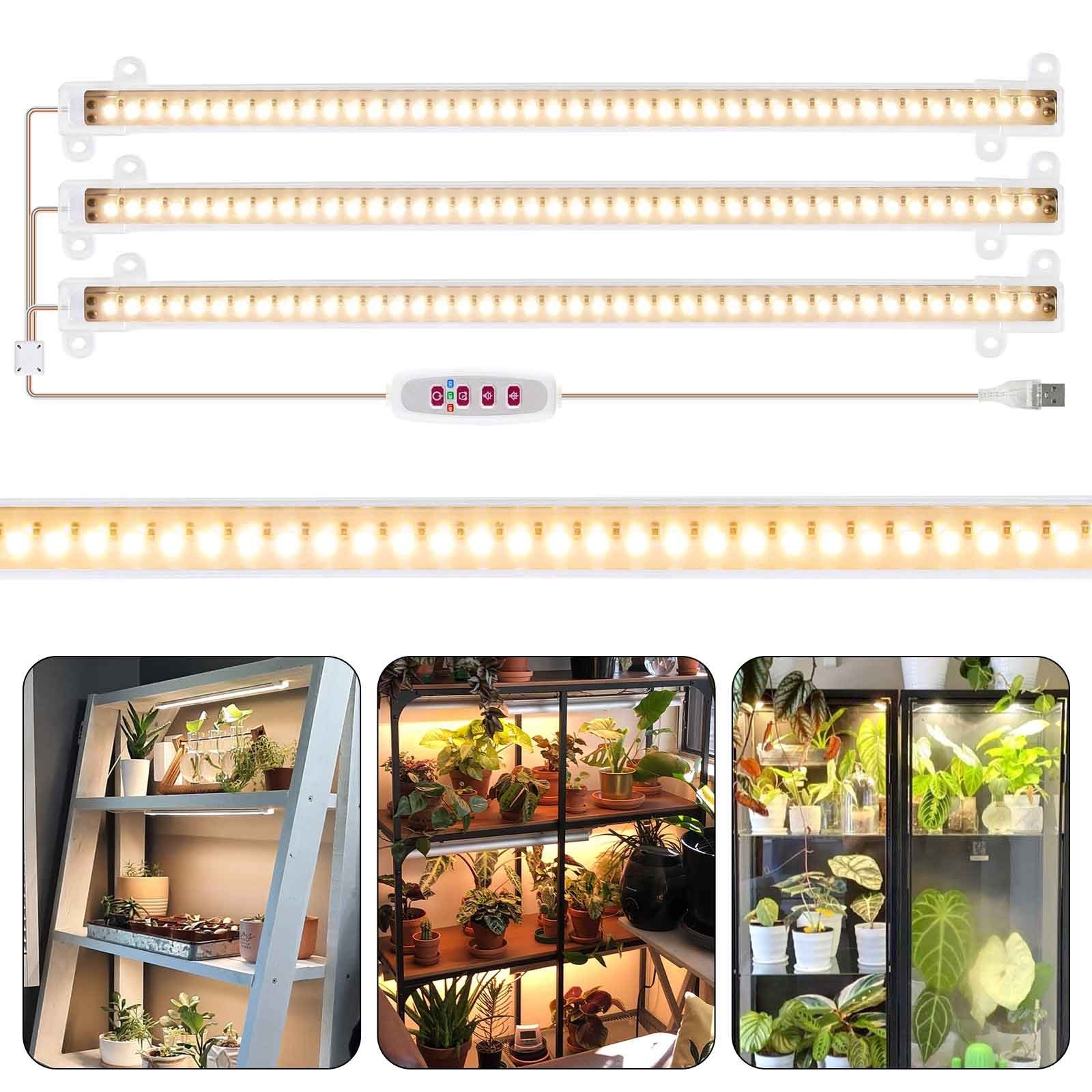 Jibenhome Pflanzenlampe 30/50cm 1 Tows 1/2/3/4 LED Grow Lamp für Zimmerpfla günstig online kaufen