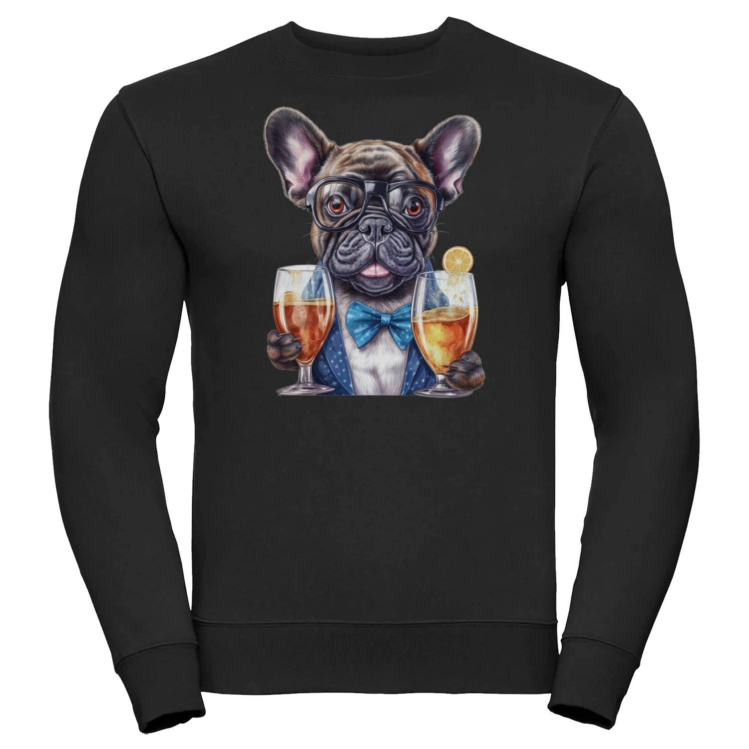 Bullyfriend Sweatshirt Bullyfriend Sweatshirt mit Französischer Bulldogge Frontprint