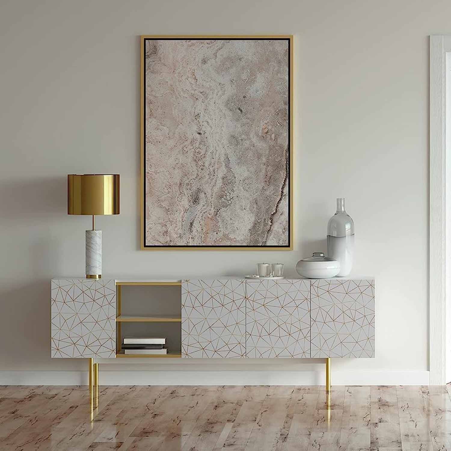 d-c-fix Möbelfolie Tico Gold selbstklebende Dekofolie Klebefolie für Möbel und Küche, Designfolie - zuschneidbar und rückstandslos entfernbar – Bild 2 von 4