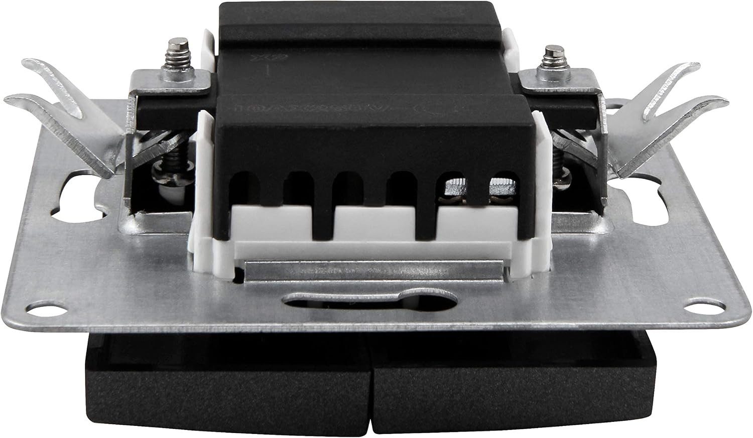 McPower Steckdose Serien-Schalter McPower "Flair", 2-fach, 250V~/10A, UP, anthrazit