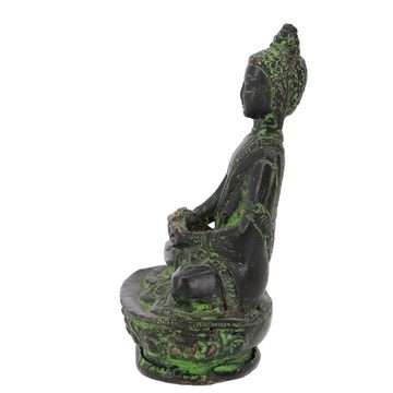 Guru-Shop Buddhafigur Buddha Statue aus Messing Dhyana Mudra 8 cm -..