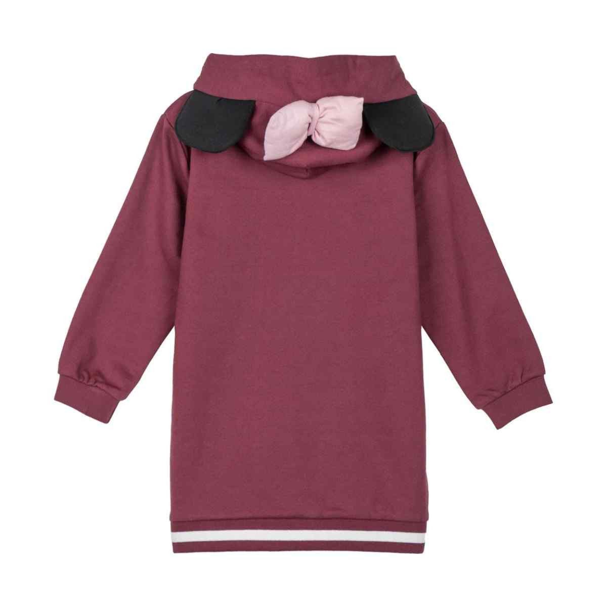 Disney Minnie Mouse Kapuzenpullover Langarm Kleid für Kinder aus Baumwollmix