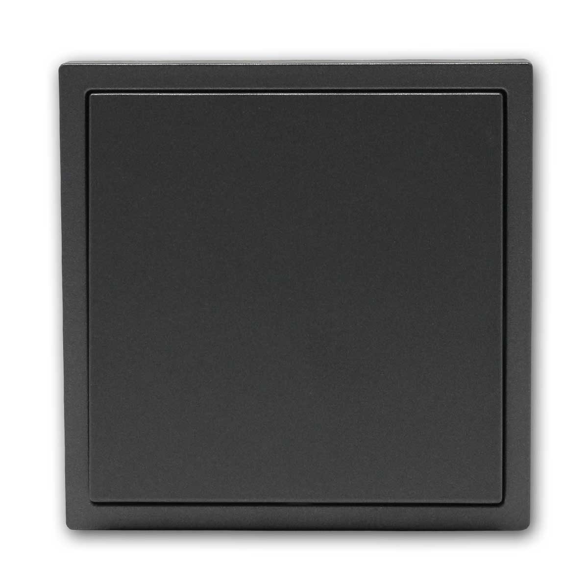 McPower Wechselschalter SHALLOW anthraz 250V~/10A m Rahmen Unterputzschalter