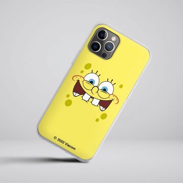 DeinDesign Handyhülle Spongebob Schwammkopf Offizielles Lizenzprodukt Kindheit, Apple iPhone 12 Pro Max Silikon Hülle Bumper Case Handy Schutzhülle