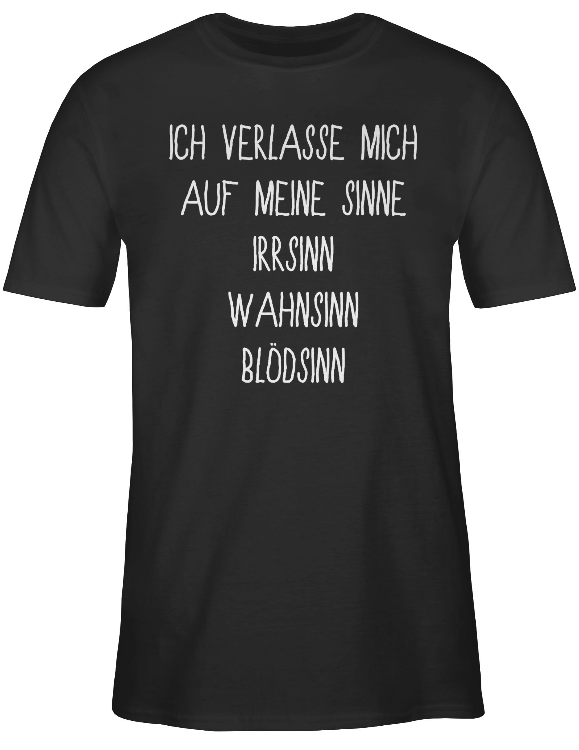 Sprüche mich Shirtracer Statement verlasse meine auf 1 Ich Sinne Schwarz T-Shirt