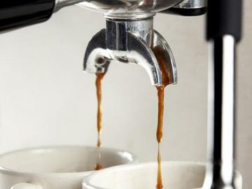 Domo Espressomaschine, Metallfilter, Siebträgermaschine mit Mahlwerk Milchschäumer & abnehmbaren Wassertank