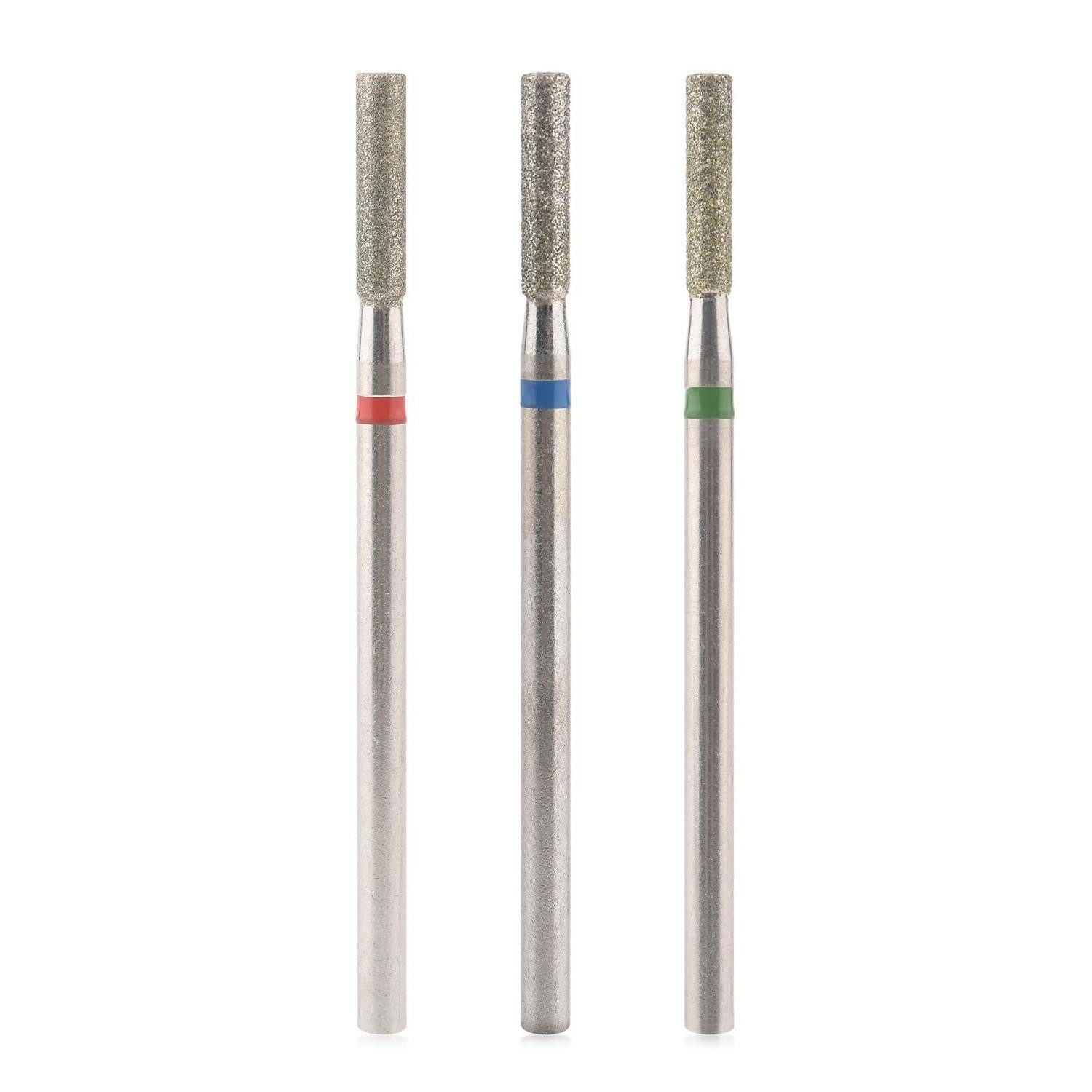 LuxusKollektion Diamanttrockenbohrer Nagelfräser Bits 3tlg Diamant Nagelhaut