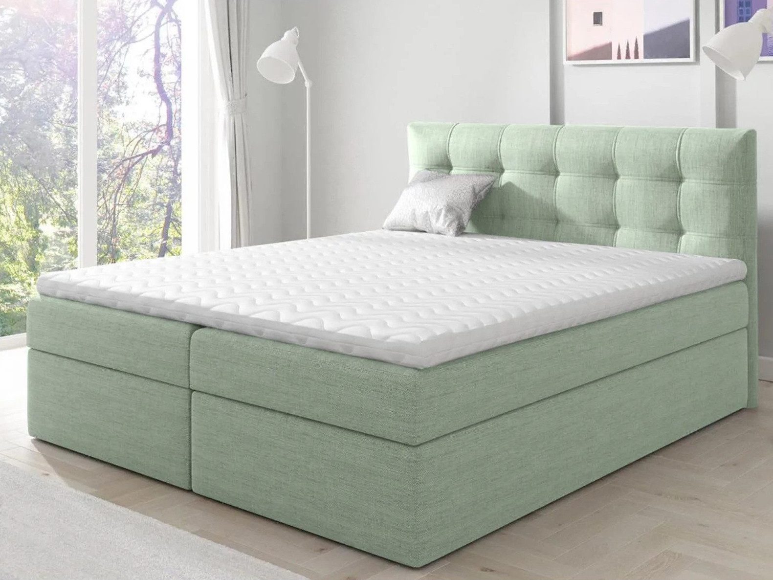 Beautysofa Boxspringbett TOPIQ mit Bettkasten (Bett günstig online kaufen