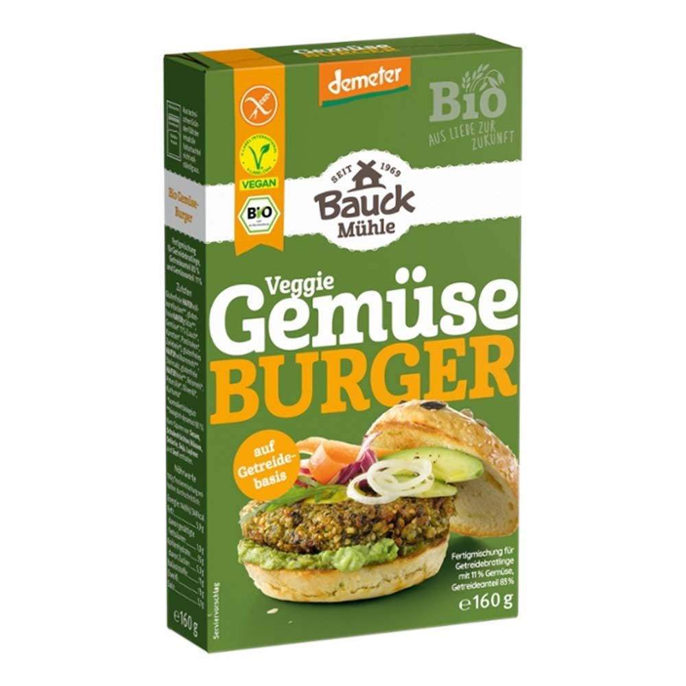 Bauck Mühle Fertiggericht VeggieBurger Mischung - Gemüse 160g