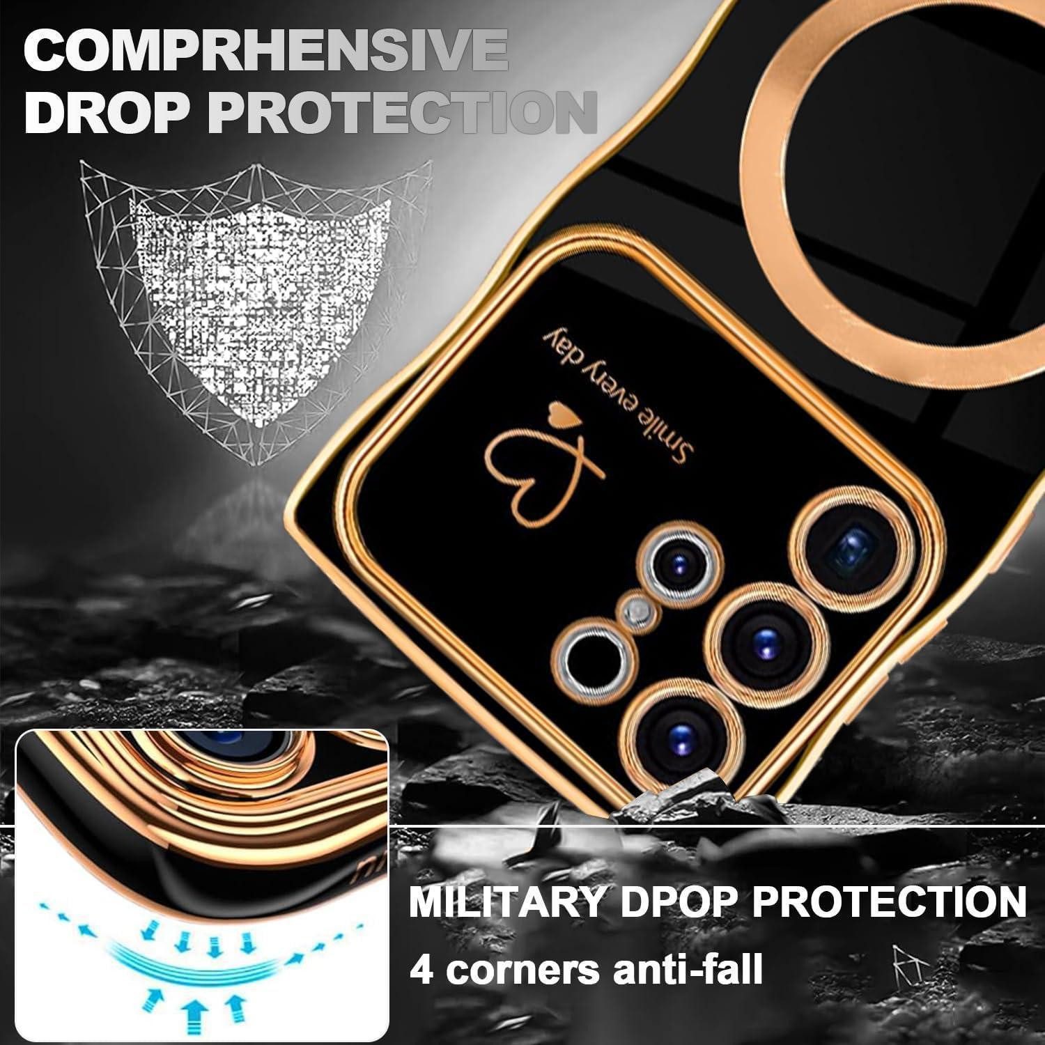 LuxusKollektion Handyhülle Handyhülle S25 Ultra MagSafe Silikon Samsung galaxy S25 Ultra Schwarz – Bild 4 von 5