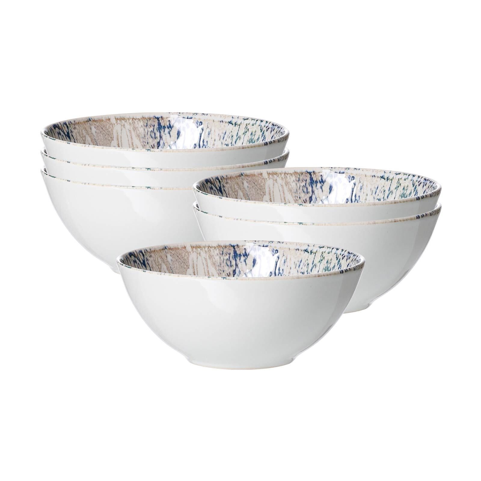 Ritzenhoff & Breker Schale Luigi Müslischalen ø 16,5 cm 6er Set, Steinzeug, (6 Schalen, 6-tlg)