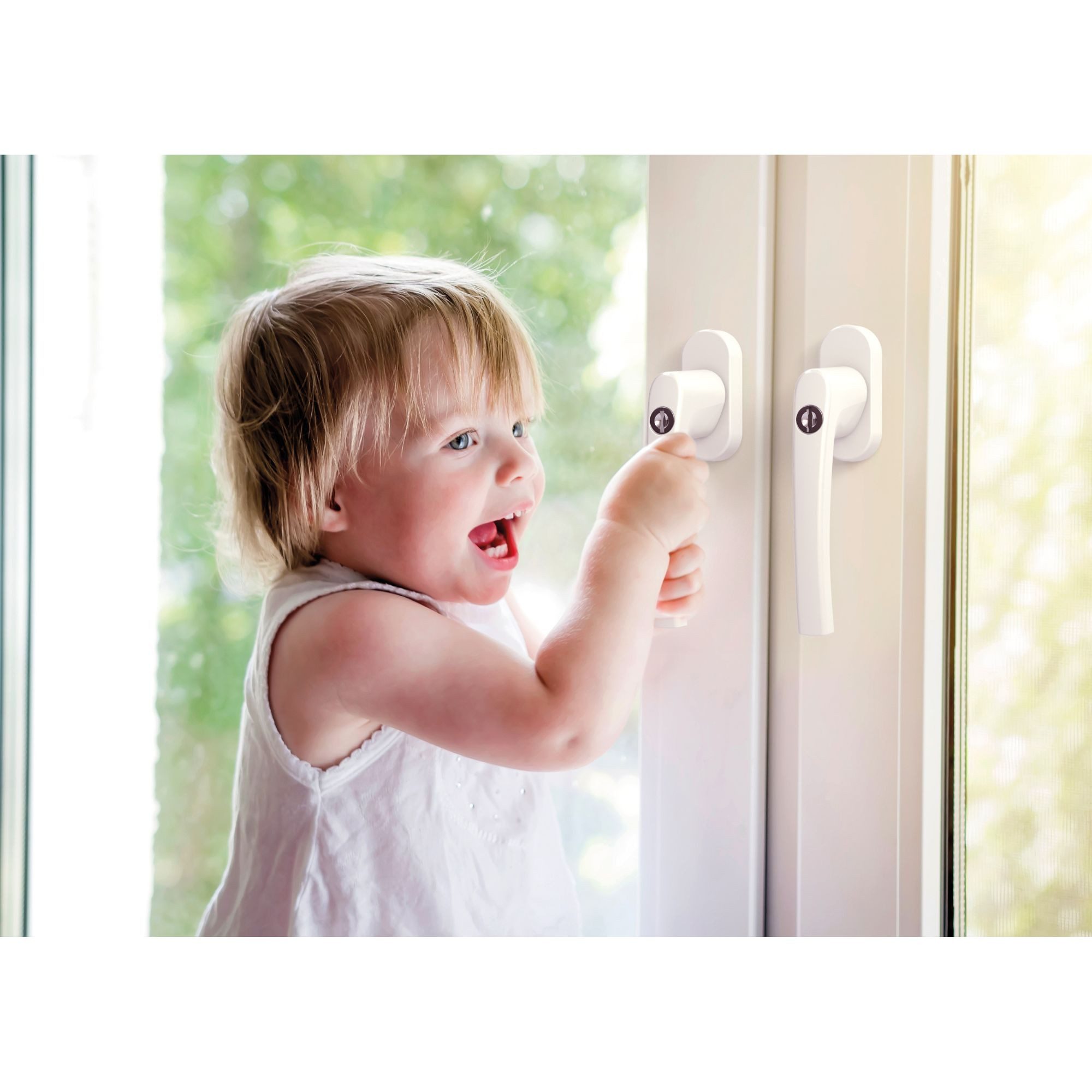 BASI Fenstergriff mit Druckknopfsicherung, 4x Fenstergriff günstig online kaufen