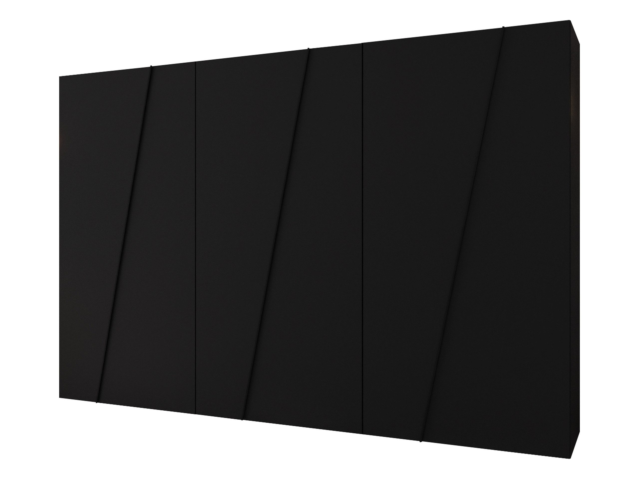 MIRJAN24 Kleiderschrank Zen 300 cm (mit sechs Drehtüren) 300x50x202 cm, drei Kleiderstangen