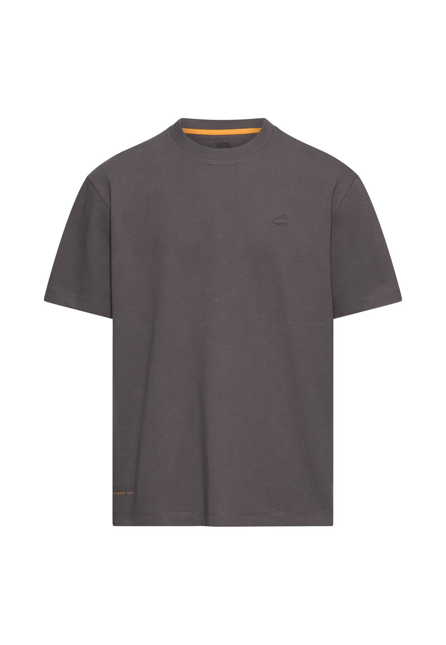 camel active Kurzarmshirt Rundhalsshirt mit großem Frontprint
