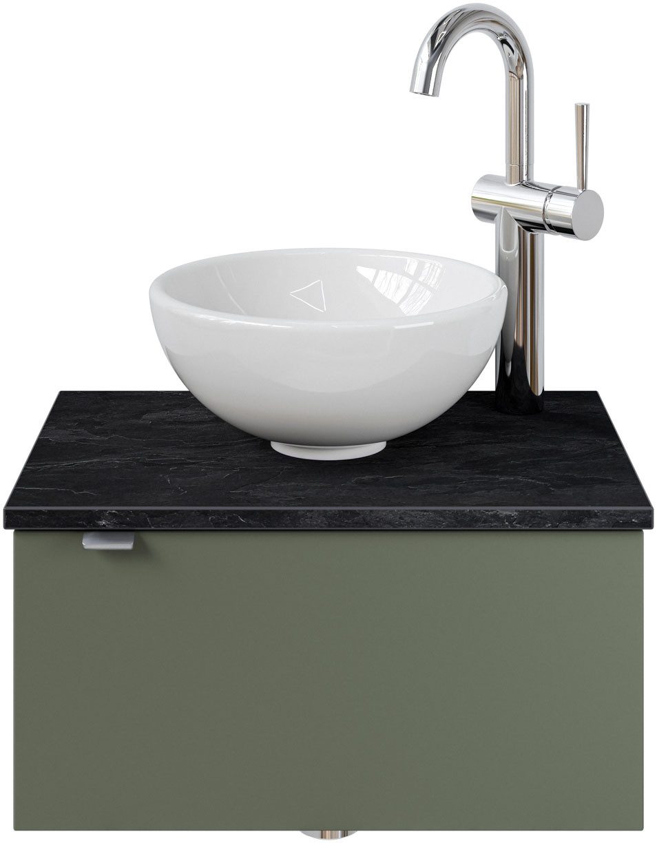 Saphir Waschtisch "Serie 6915 Waschschale mit Unterschrank für Gästebad, Gä günstig online kaufen