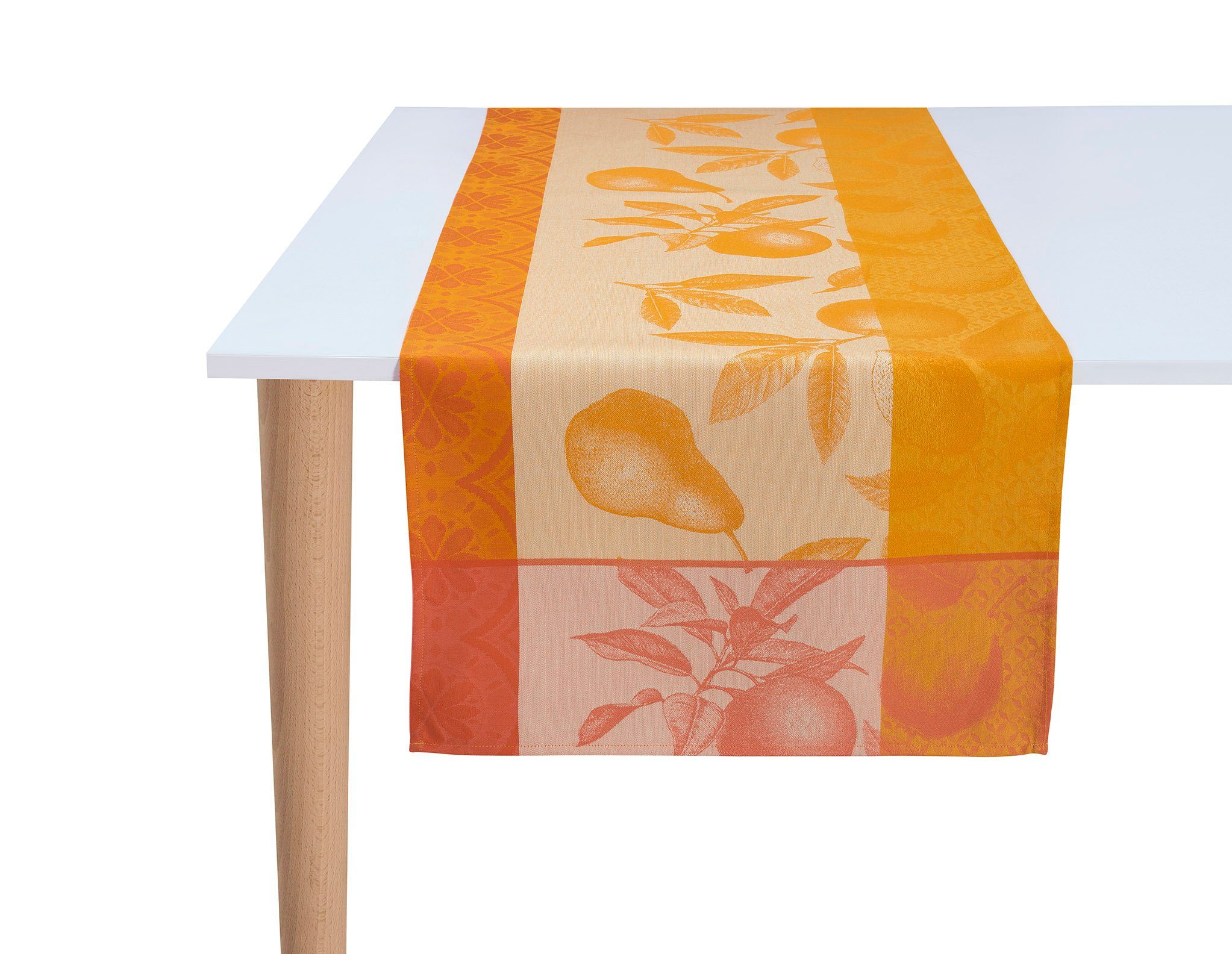 Le Jacquard Francais Tischläufer Tischläufer Arriere-Pays Melon 50x150 cm, jacquard-gewebt