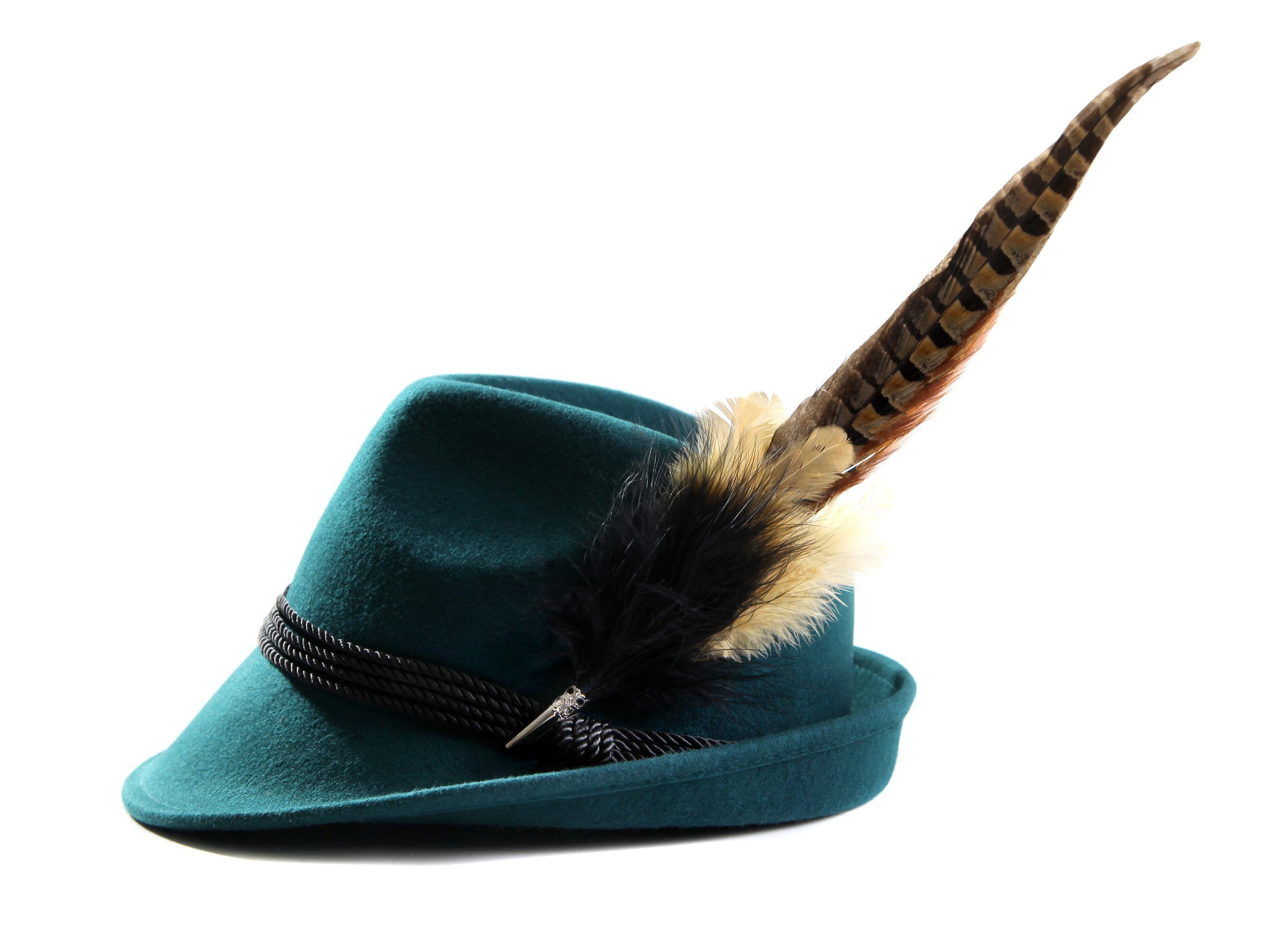 Almbock Trachtenhut Damenhut H11-014 (1-St) dunkeltürkis günstig online kaufen