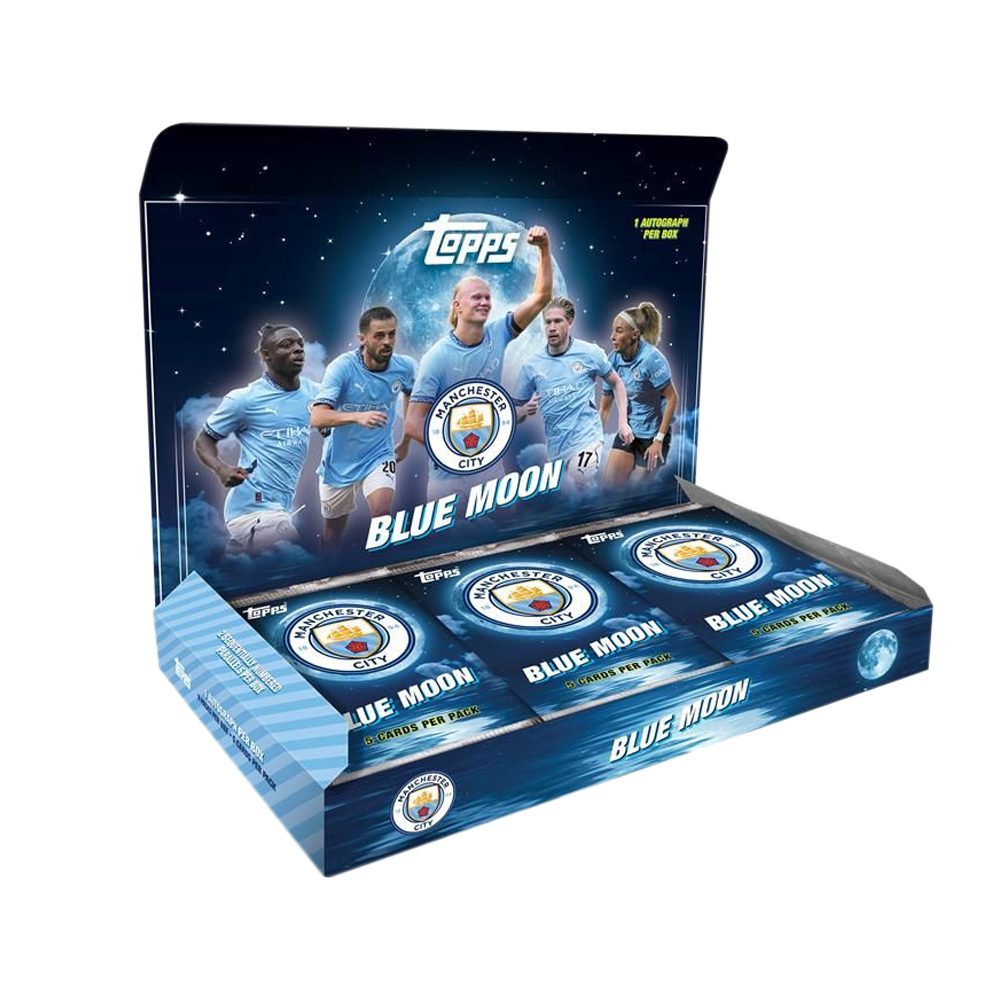 Topps Sammelkarte 2024 Topps Manchester City Blue Moon Hobby Box EN