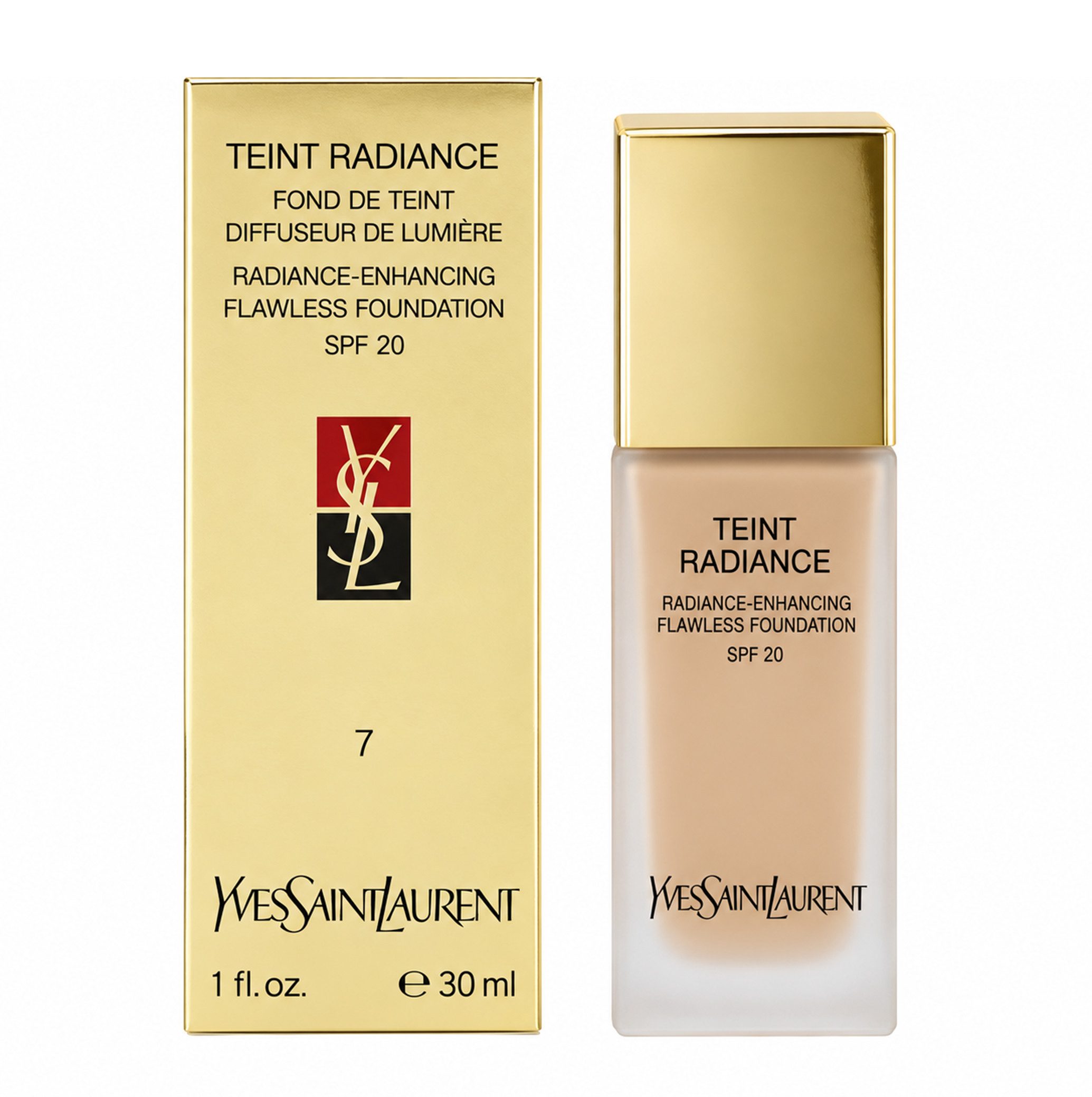 YVES SAINT LAURENT Foundation Yves Saint Laurent Teint Radiance Fondation 7 Beige Doré Teint SPF20