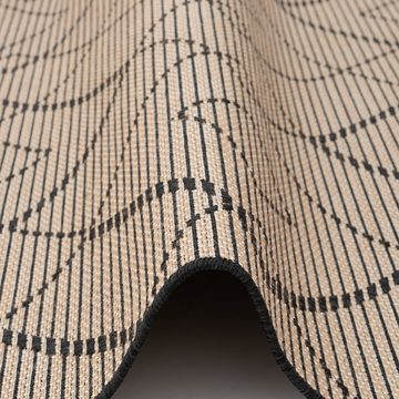 Designteppich Jute Natur Ethno Style Teppich Origin Rauten, Pergamon, Rechteckig, Höhe: 4 mm