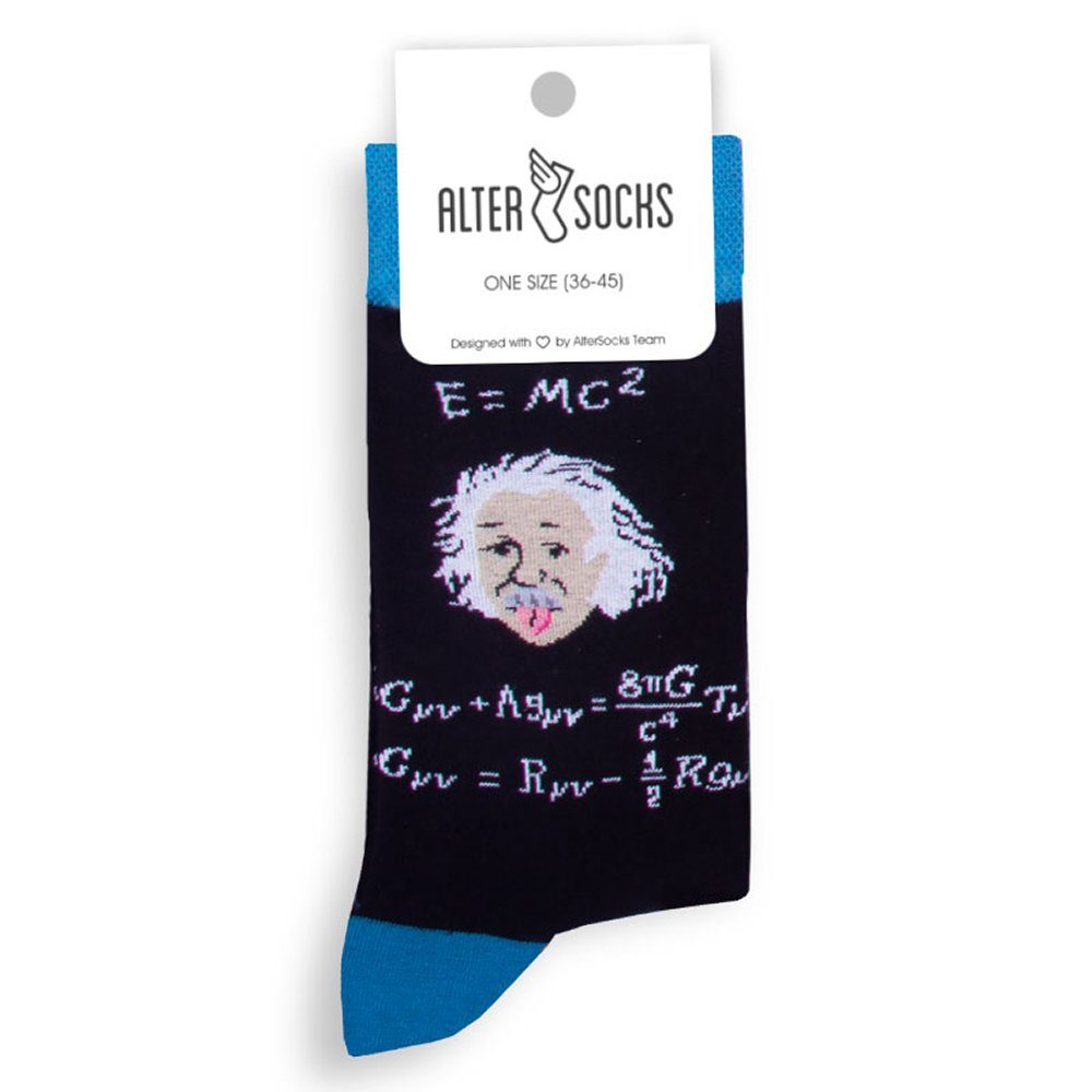 AlterSocks Freizeitsocken Lustige Socken Erfinder Socken Damen & Herren Unisex Größe 36 – 45 (1-Paar)