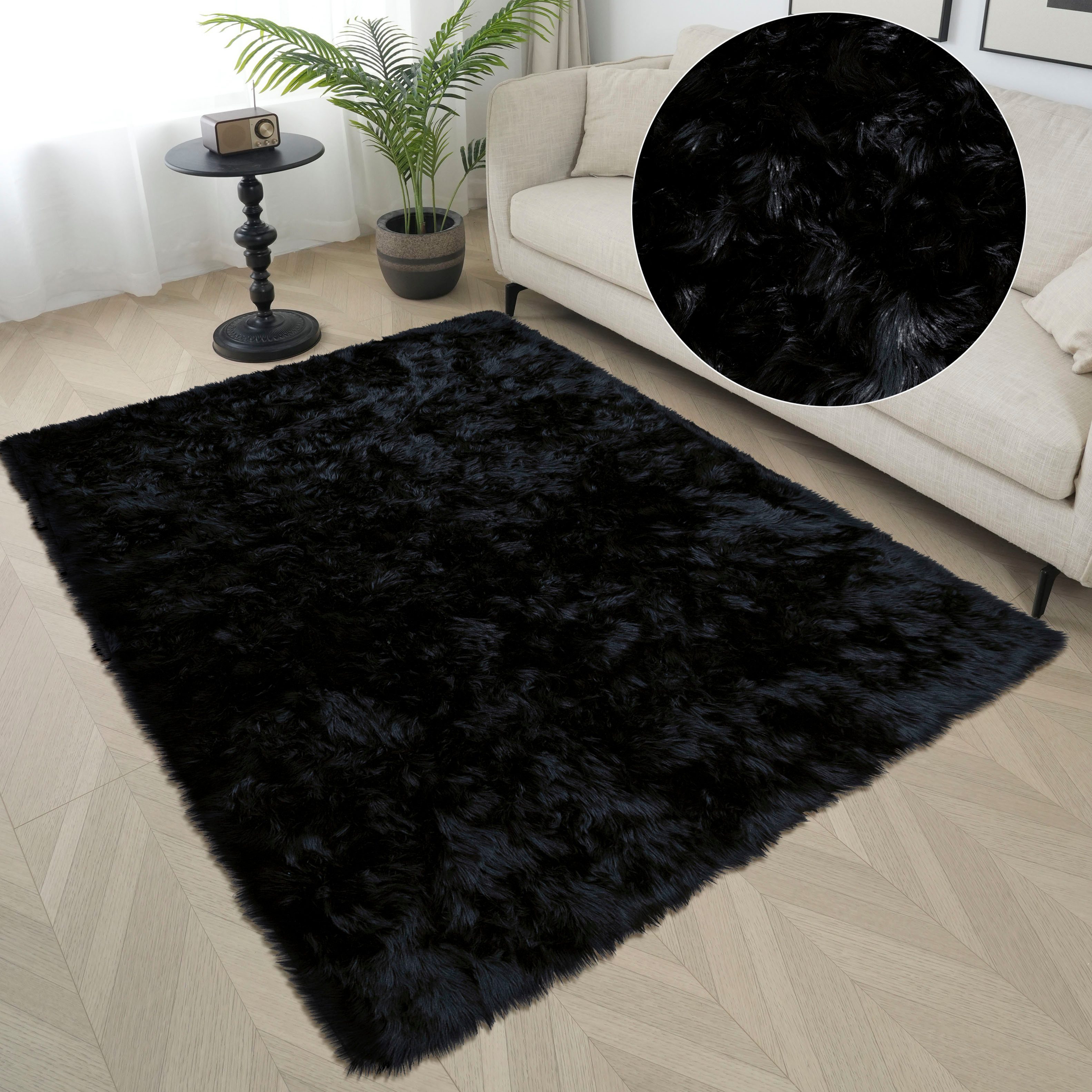 Hochflor-Teppich Kalua, verschiedene Formen