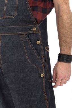 KingKerosin Latzjeans im Worker Look mit verstellbaren Trägern