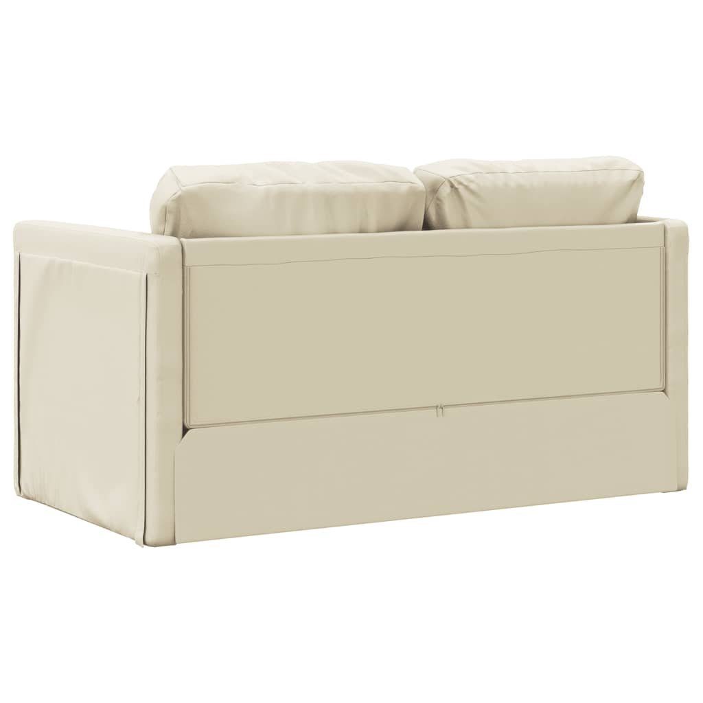 Schlafsofa in mit 1 2 DOTMALL Schlafsofa, Creme Schlaffunktion,112x174x55 cm Bodensofa,