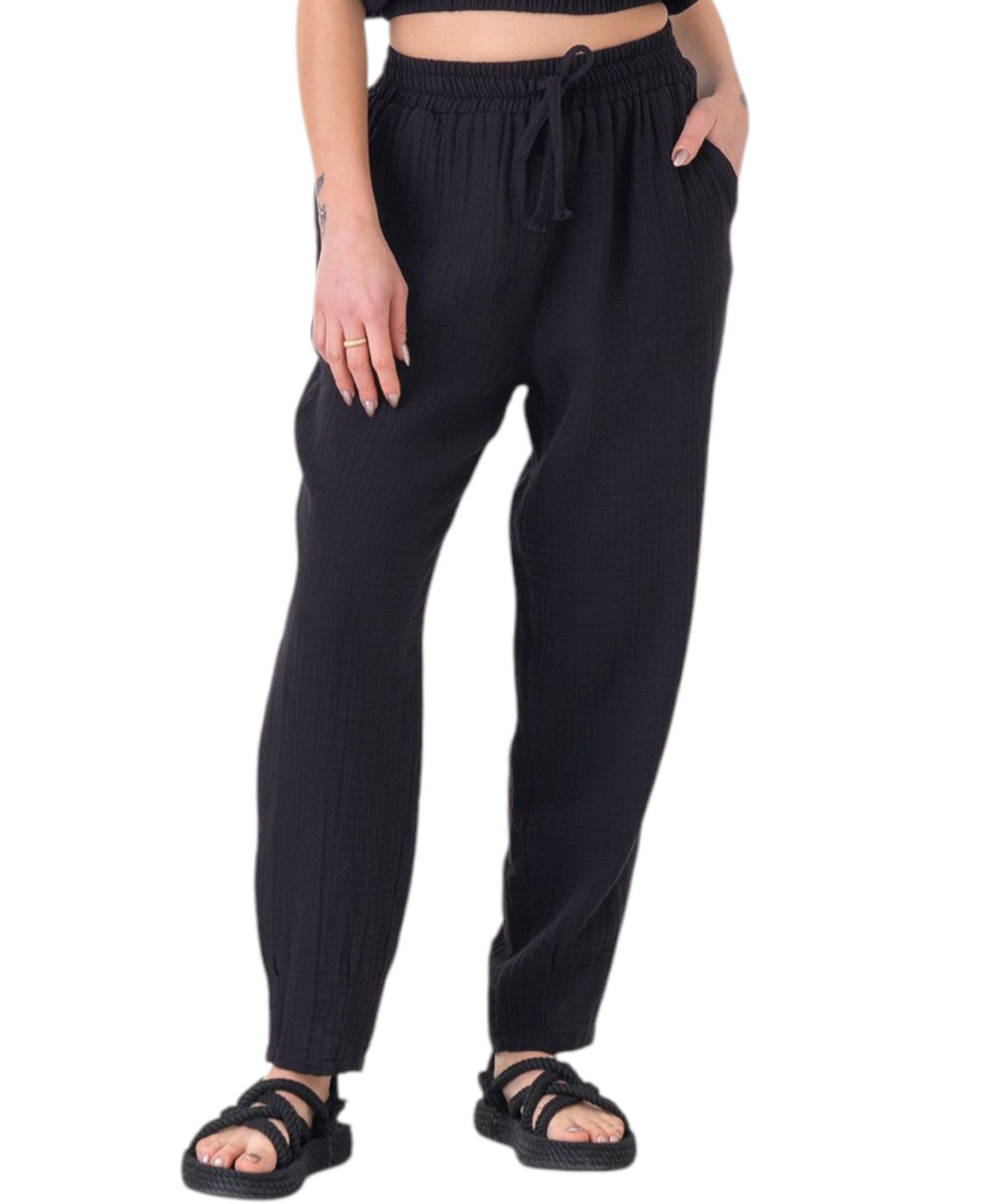 WENOR Schlupfhose Musselin Sommerhose, 100 % Baumwolle, elastischer Bund, K günstig online kaufen