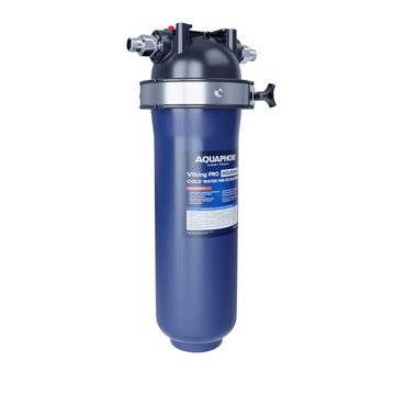 Aquintos Wasseraufbereitung Untertisch-Trinkwassersystem Viking PRO Filtergehäuse inkl. Montageplatte, 3/4"AG aus VA4 Edelstahl
