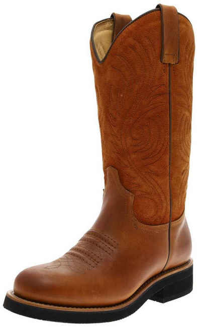 FB Fashion Boots »CATTLE-S Braun« Cowboystiefel Rahmengenähte Damen Westernreitstiefel